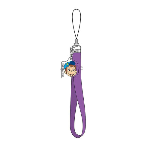 『おさるのジョージ』アクリルキーチェーン パープル
